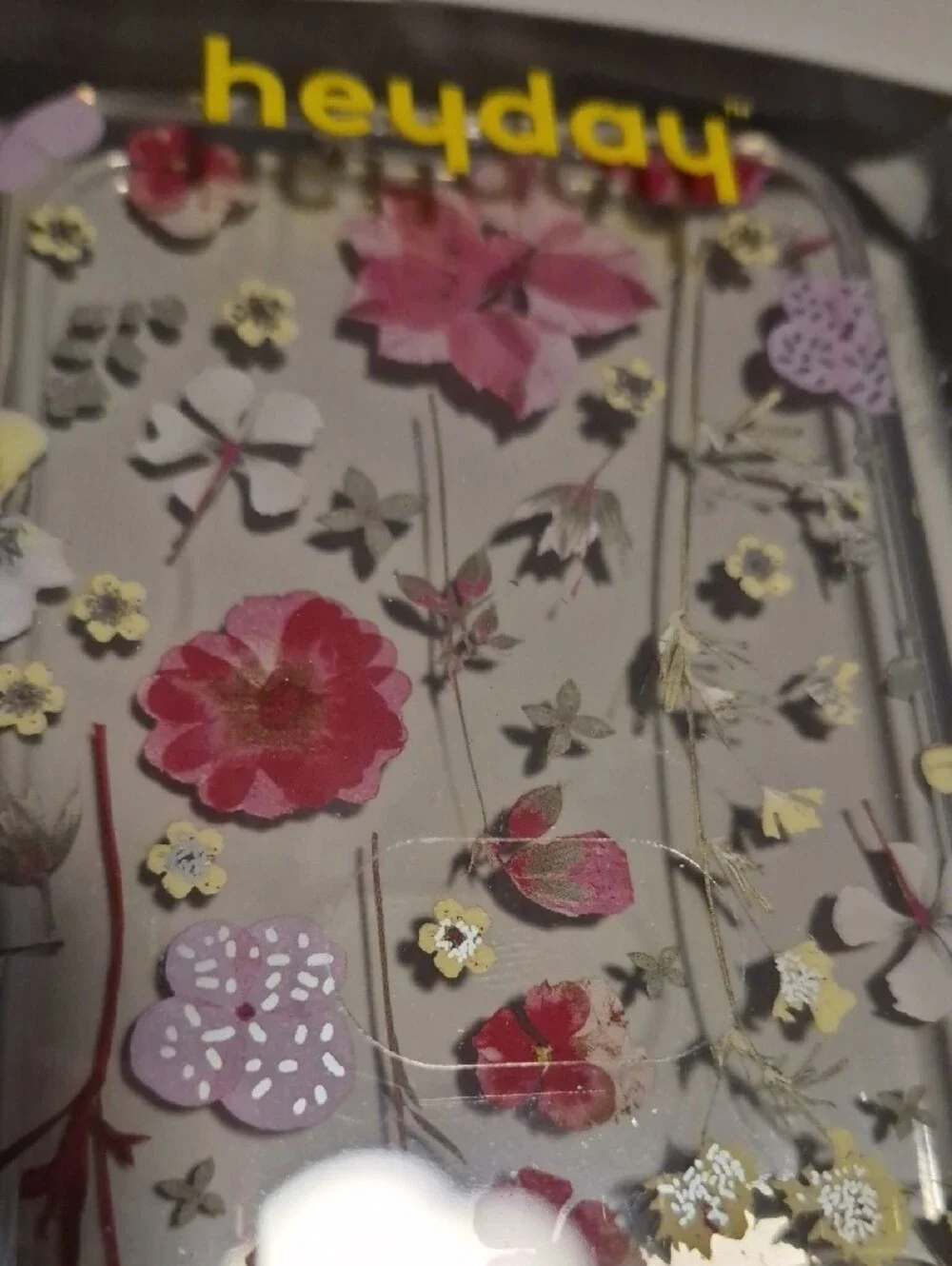 heyday Clear Multi Floral Phone Case for Samsung S24 - Pink and Cream Flowers